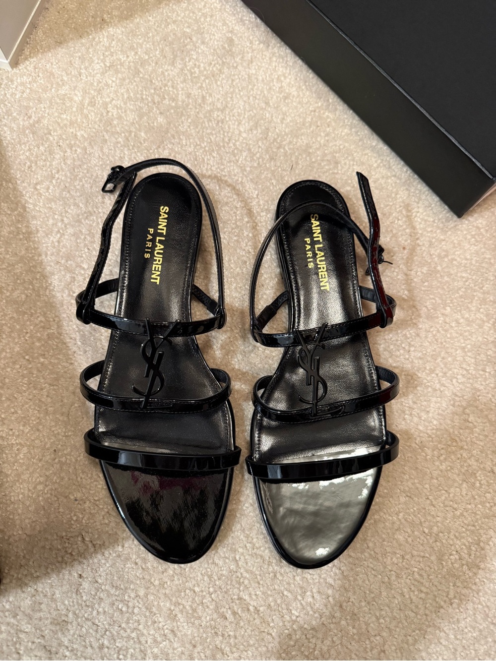 Saint Laurent Cassandra sandal 38 NIB - Picture 3 of 5